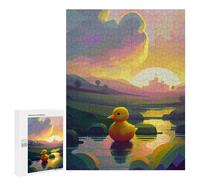 500 PCS Rompecabezas para Adultos Yellow Rubber Duck Nature Rompecabezas para Adultos Juego De Ingenio Pero Divertidos Y Regalos Humorísticos para Amigos Y Familiares 500 PCS