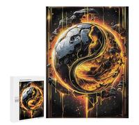 500 PCS Rompecabezas para Adultos Yin and Yang Kintsugi Rompecabezas para Adultos Juegos De Relajación Regalos para Mujeres Regalos De Cumpleaños 500 PCS