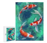 500 PCS Rompecabezas para Adultos Zen Koi Rompecabezas para Adultos Juego De Ingenio Pero Divertido Y Humorístico Actividades Divertidas En Casa, 500 PCS