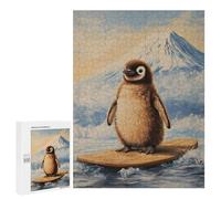 500 PCS Rompecabezas Penguin Surfing Rompecabezas para Adultos Juguetes Antiestrés Vacaciones En Casa Matar El Tiempo Interacción Entre Padres E Hijos 500 PCS