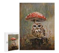 500 PCS Rompecabezas Rainy Forest Owl Rompecabezas para Adultos Juguetes Antiestrés Vacaciones En Casa Matar El Tiempo Interacción Entre Padres E Hijos 500 PCS