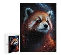 500 PCS Rompecabezas Red Panda in Space -6 Rompecabezas para Adultos Juguetes Antiestrés Vacaciones En Casa Matar El Tiempo Interacción Entre Padres E Hijos 500 PCS