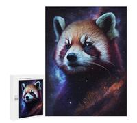 500 PCS Rompecabezas Red Panda in Space Rompecabezas para Adolescentes, Divertidos Y con Humor. Cada Pieza Es Única: Juguetes Educativos De Aprendizaje 500 PCS