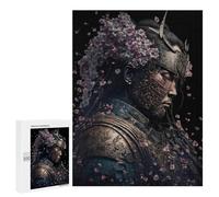 500 PCS Rompecabezas Samurai Warrior with Cherry Blossoms-8 Rompecabezas para Adolescentes, Divertidos Y con Humor. Cada Pieza Es Única: Juguetes Educativos De Aprendizaje 500 PCS