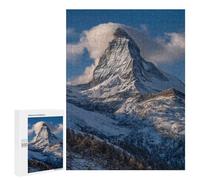 500 PCS Rompecabezas Snow-Capped Mountain Peak Rompecabezas para Adultos Juguetes Antiestrés Vacaciones En Casa Matar El Tiempo Interacción Entre Padres E Hijos 500 PCS