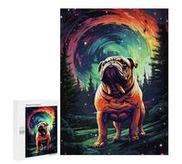 500 PCS Rompecabezas Space Bulldog Adventure -1 Rompecabezas para Adolescentes. Corte De Precisión. Actividades Divertidas En Casa. Juego Desafiante Y Juego En Familia. 500 PCS