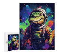500 PCS Rompecabezas Space Dinosaur Adventure -12 Rompecabezas para Adolescentes, Divertidos Y con Humor. Cada Pieza Es Única: Juguetes Educativos De Aprendizaje 500 PCS