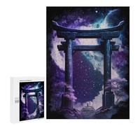 500 PCS Rompecabezas Starry Night Torii Gate Rompecabezas para Adolescentes: Alivia El Estrés. Entrena Tu Cerebro Y Tus Manos. Juguetes Educativos De Aprendizaje 500 PCS