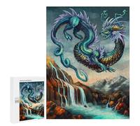 500 PCS Rompecabezas Water Elemental Dragon Rompecabezas para Adultos Juguetes Antiestrés Vacaciones En Casa Matar El Tiempo Interacción Entre Padres E Hijos 500 PCS