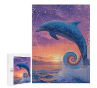 500 PCS Rompecabezas Whale-Tailed Sunset Ocean Wave Rompecabezas para Adolescentes: Alivia El Estrés. Entrena Tu Cerebro Y Tus Manos. Juguetes Educativos De Aprendizaje 500 PCS