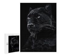 500 PCS Rompecabezas Wild Black Panther Rompecabezas para Adolescentes, Divertidos Y con Humor. Cada Pieza Es Única: Juguetes Educativos De Aprendizaje 500 PCS