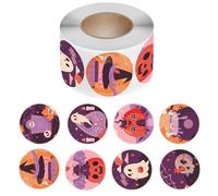 500 PCS Sticulante Halloween Recompensa Decorativa Calabazas Etiqueta Para Niños Palabas De Decoración Del Aula Recompensa De Regalo Halloween Para Niños