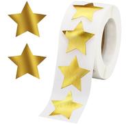 500 pegatinas de estrella doradas de 1 pulgada, autoadhesivas, pegatinas decorativas de estrella, pegatinas decorativas de recompensa, pegatinas de recompensa para álbumes de recortes, tarjetas de