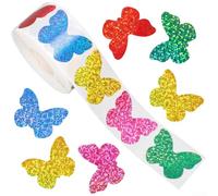 500 pegatinas holográficas de dibujos animados, álbumes de recortes, diarios y decoración de oficina, con diseños vibrantes y múltiples usos creativos (Y214)