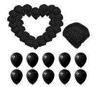 500 Pétalos Decorativos, 10 Globos, Pétalos Decorativos Para Dormitorio, Pétalos Simulados, Pétalos Negros
