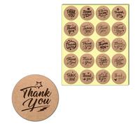 500 Piezas, 50mm - Pegatinas Gracias Thank You Stickers Grandes, 20 Diseños