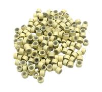 500 Piezas Anillos de Extensión de Cabello Pequeños Forrados de Silicona de Cuentas de Aluminio para un Estilo Seguro e Invisible Cuentas Forradas de Silicona