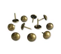 500 piezas: D11 mm x L17 mm Chapadas para tapicería de sofá de madera, tachuelas decorativas para el pulgar, uñas para el hogar, bricolaje para tapicería(latón)