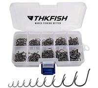 500 piezas de anzuelos para pesca en aguas dulces, negros, de tamaño pequeño