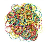 500 piezas de bandas de goma de colores anillos de goma grandes mixtos elásticos elásticos bandas elásticas cintas para cubos de basura para el hogar, trabajo, oficina