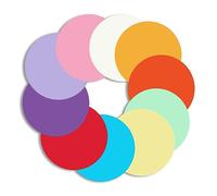 500 piezas de papel de recortes redondos, círculos de 3.9 pulgadas, colores surtidos, papel de manualidades para niños, para decoración hecha a mano, suministros de regreso a clases (redondo)