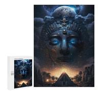 500 piezas de puzle para adolescentes Egyptian Pyramid Night Sky Puzzles para adultos: análisis de juegos familiares y desafío de aprendizaje lógico, 500 piezas