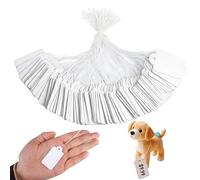 500 piezas Etiquetas Ropa, 25 x 45mm Etiquetas Para Ropa avec Ficelles Suspension, pour les Présentoirs de Bijoux,de Vêtements et les Marchés aux Puces