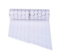 500 Piezas Gancho y Bucle Auto Adhesiva Moneda Cinta de Puntos Redondos con Sujetador de Pegamento Adhesivo, 20 mm de Diámetro (Blanco)