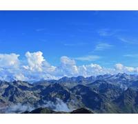 500 Piezas Imposible Puzzle,Rompecabezas para Adultos y Niños - Pirineos Francia montañas 52x38cm