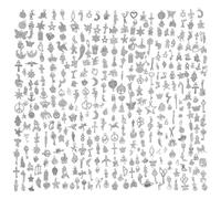 500 piezas joyas pulsera colgante DIY encanto mini manualidades personalizado joven pequeño regalo boda flor perro árbol ángel gato estrella luna perla caballo cruz crocs corazón Kett pendiente