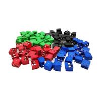 500 piezas K-F301-2P Empalme, tipo tornillo, espaciado P-CB, terminales de conector 5.0, terminal Azul/Verde K-F301 Rojo, azul, verde, negro(Black,Copper feet)