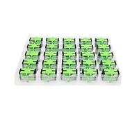 500 piezas/lote APC UPC OM3 OM4 Adaptador Conector de Fibra Óptica de Plástico(APC)