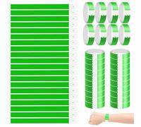 500 Piezas Pulseras de Papel para Eventos, Pulseras de Papel, Pulseras para Eventos, Pulseras para Fiestas,25 x 1,9 cm, para Eventos Festivales Música Conciertos Concursos (Verde) (Verde)