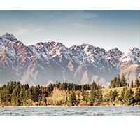 500 Piezas Puzzle,Rompecabezas Jigsaw Puzzle - Montañas Lago Piedras 52x38cm