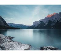 500 Piezas Puzzle,Rompecabezas Niños - Montañas Lago Piedras 52x38cm
