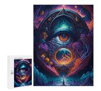 500 piezas puzzles para adultos Eye of the Universe -11 puzzles para adultos juego familiar compilación de patrones interacción entre padres e hijos, 500 piezas
