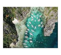 500 Piezas Puzzles,Rompecabezas para Adultos-Bahía,Vista aérea,Barcos 52x38cm