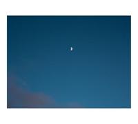 500 Piezas Puzzles,Rompecabezas para Adultos- Luna,Nubes,Cielo,Crepúsculo,Azul 52x38cm