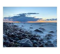 500 Piezas Puzzles,Rompecabezas para Adultos-Piedras,Costa,Guijarros,Mar,Cielo 52x38cm