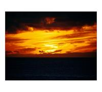 500 Piezas Puzzles,Rompecabezas para Adultos y niños-Mar,Horizonte,Atardecer,Nubes,Fuego,Cielo 52x38cm