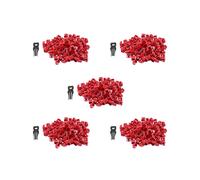 500 Piezas Rojo RJ45 Puerto Ethernet LAN Hub Anti-Polvo Cubierta Tapón Protector de Bloqueo con Cerradura Y Llave Patentada