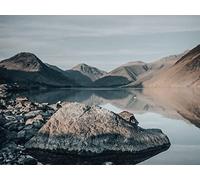 500 Piezas Rompecabezas de para Adultos,Rompecabezas Educativos - Montañas Lago Piedras 52x38cm
