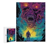 500 piezas rompecabezas para adolescentes monstruos en The Abyss Puzzles para adolescentes: juegos de relajación, regalos divertidos y humorísticos para reducir el estrés 500 PCS