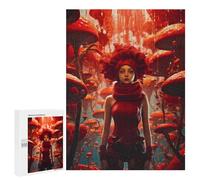 500 piezas rompecabezas para adolescentes Mystical Red Mushroom Forest Puzzles para adultos Juegos de pensamiento regalos para mujeres regalos únicos para cumpleaños y Navidad 500 PCS