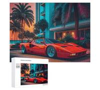 500 piezas rompecabezas para adolescentes Sunset Luxury Miami Beach Dreamscape rompecabezas adolescentes juguetes antiestrés vacaciones en casa pasatiempo desafío educativo 500 piezas