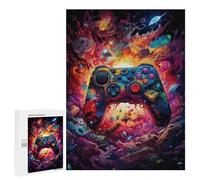 500 piezas rompecabezas para adolescentes vibrantes controlador de juegos obra de arte -85 rompecabezas para adolescentes: juegos de relajación, regalos divertidos y humorísticos para reducir el