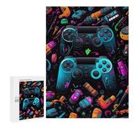 500 piezas rompecabezas para adolescentes vibrantes controladores de juegos obra de arte -9 rompecabezas para adultos juegos mentales regalos para mujeres regalos únicos para cumpleaños y Navidad 500