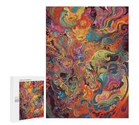 500 piezas rompecabezas para adultos coloridos remolinos abstractos como juguetes antiestrés, decoración del hogar, interacción entre padres e hijos, 500 piezas