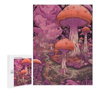 500 piezas rompecabezas para adultos Mushroom Fantasy Forest Puzzles para adultos, juego familiar, compilación de patrones interacción entre padres e hijos, 500 piezas