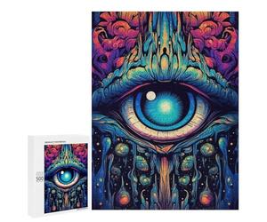 500 piezas rompecabezas para adultos ojos Dreamscape puzzles para adultos juego familiar compilación de patrones interacción entre padres e hijos 500 piezas
